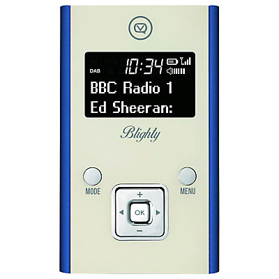 VQ Blighty DAB/DAB+/FM Personal Stereo Radio Blue
